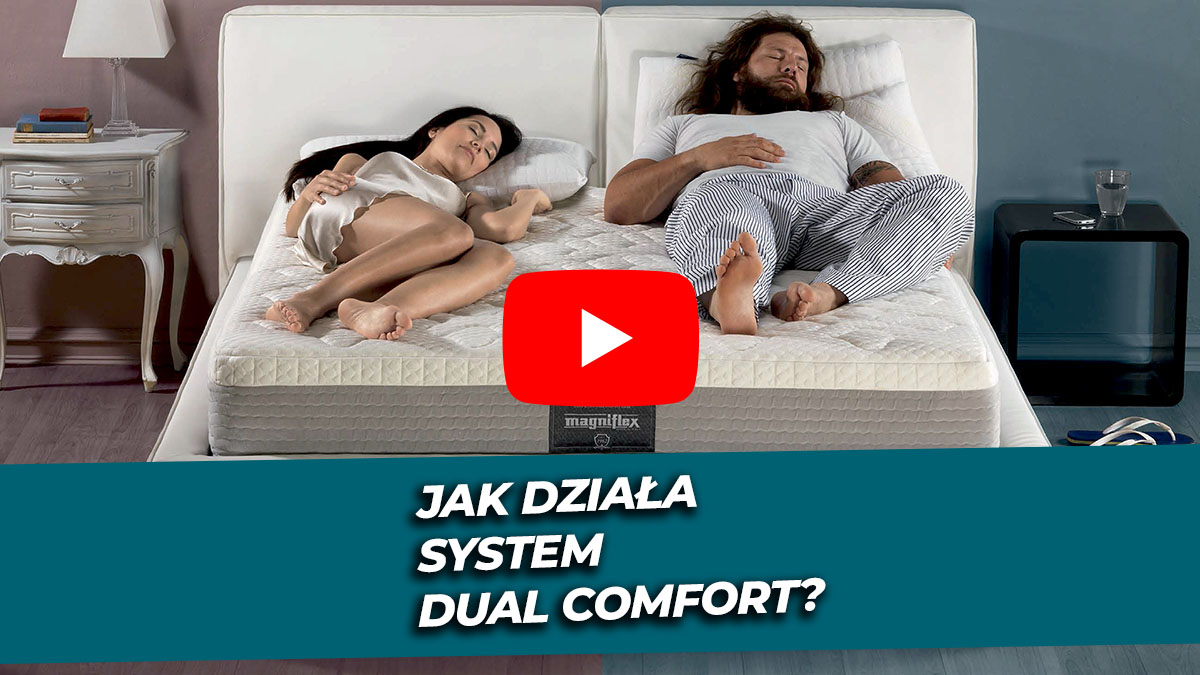 Jak działa materac dla par Magniflex z systemem Dual Comfort